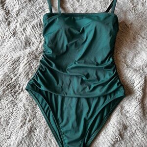 Shade & Shore Teal Green One-Piece Swimsuit